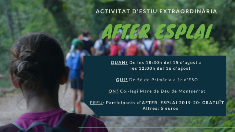 Activitat After Esplai – Estiu 2019/20